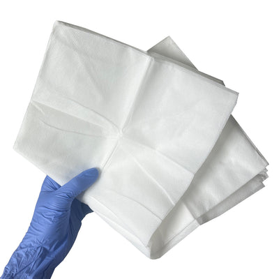 TACWrap Multi-purpose Dry Burn Dressing/Cravat, slightly unfolded in hand