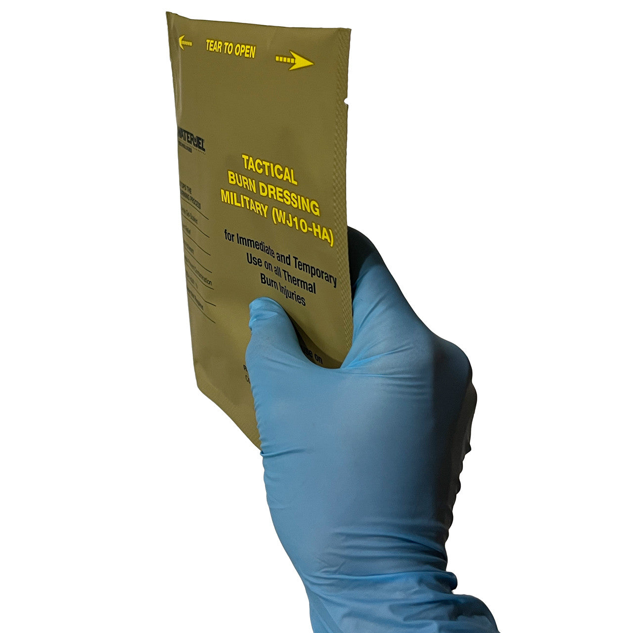Water-Jel® Military Burn Dressing, in hand