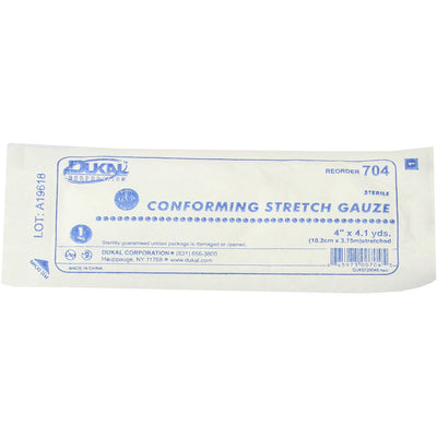 Conforming Stretch Sterile Gauze, front of packaging 