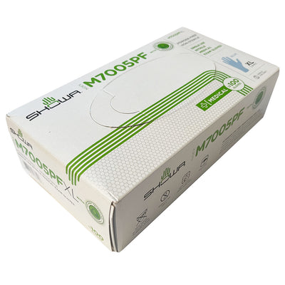 Nitrile Gloves Box of 100, top side view
