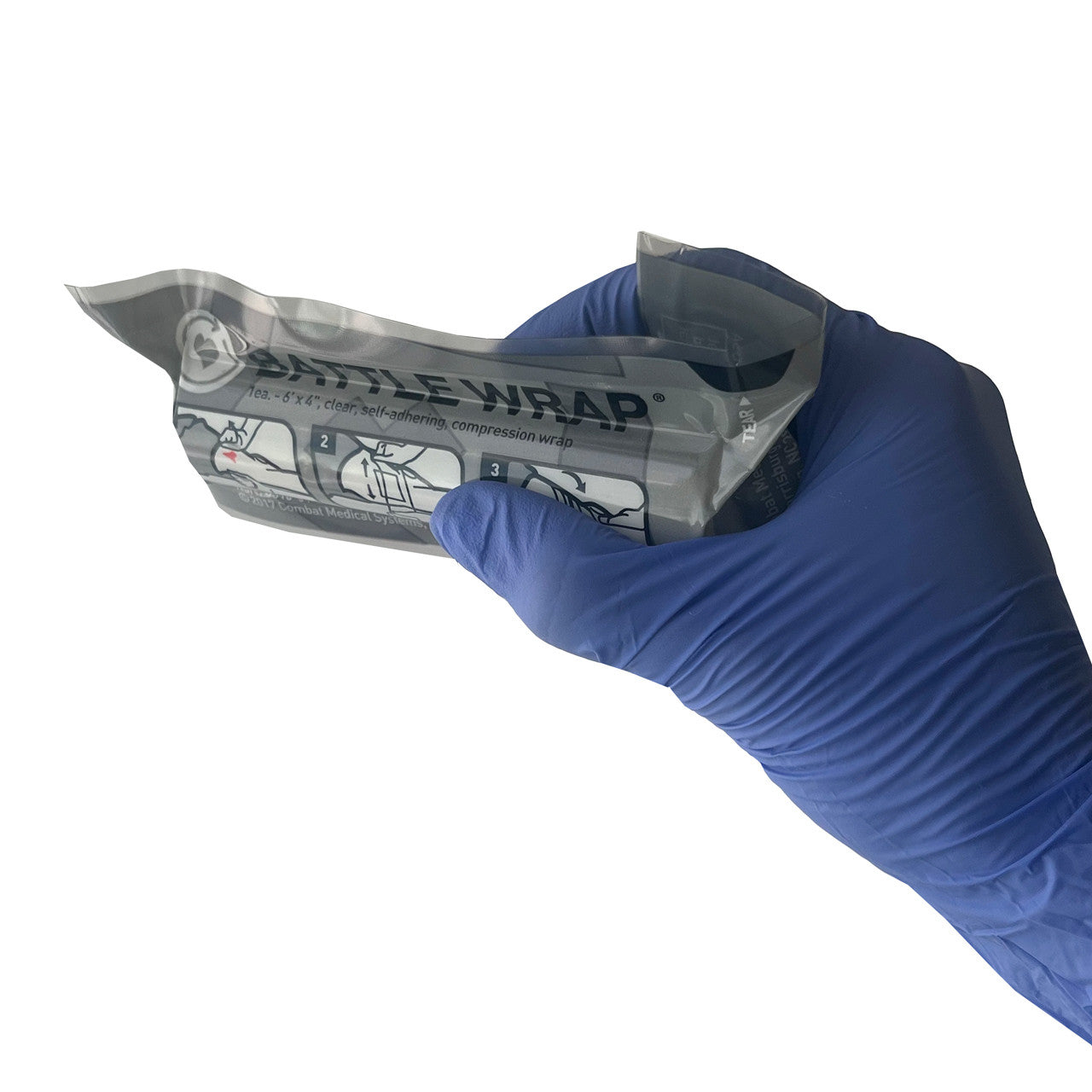 Battle Wrap, Packaged in hand side angle 
