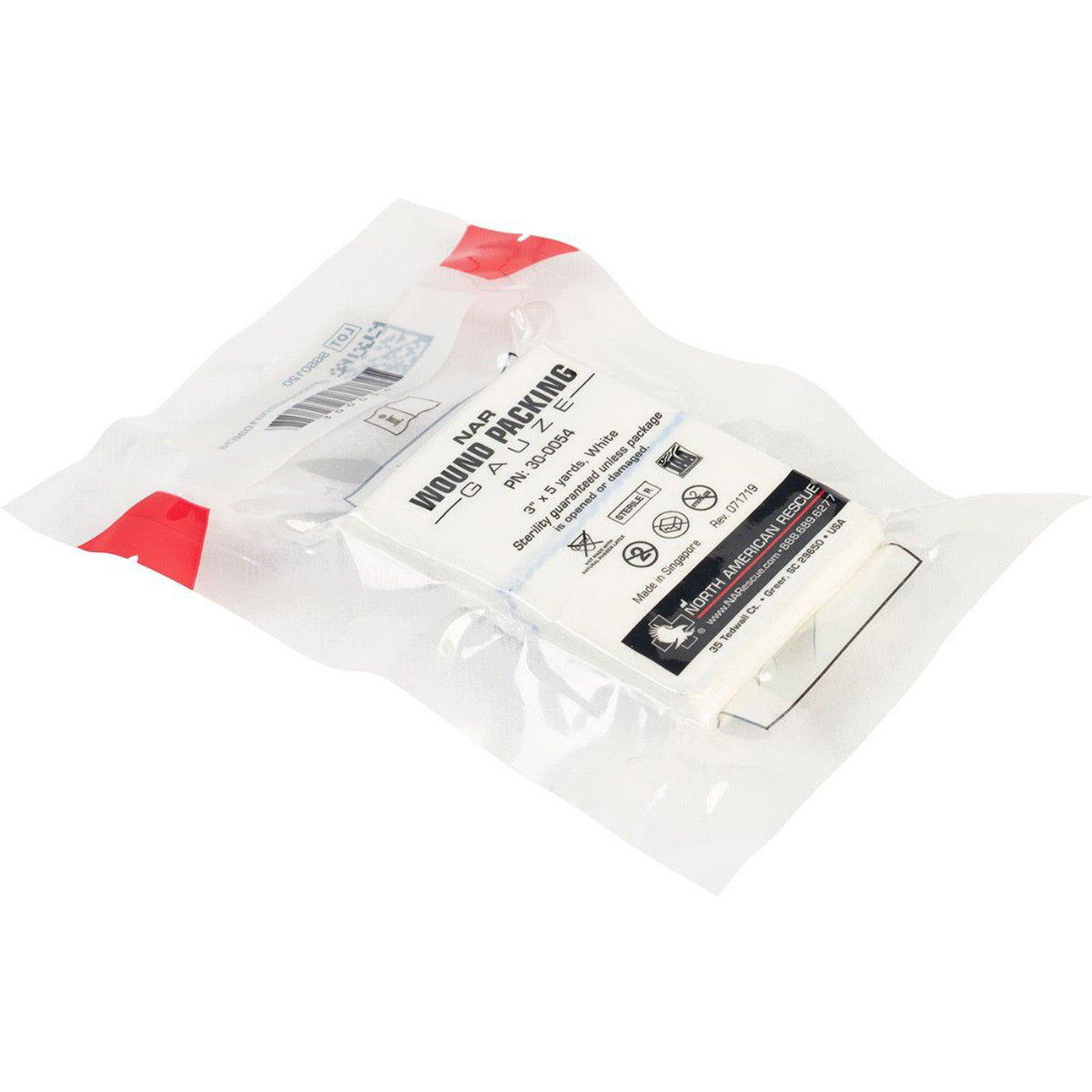 North American Rescue Wound Packing Gauze in packaging (front)