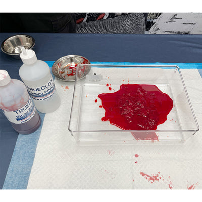 Blood Simulant, Pre-Mixed by TrueClot staged