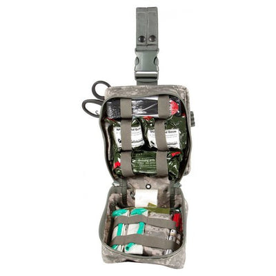 Camo Combat Casualty Response Kit, open