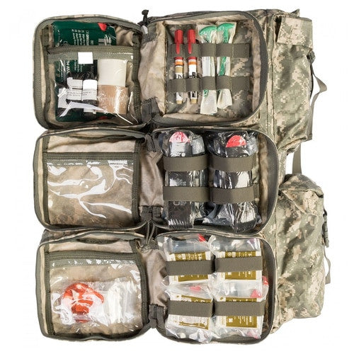 NAR Warrior Aid and Litter Kit by North American Rescue NAR Camo (open)
