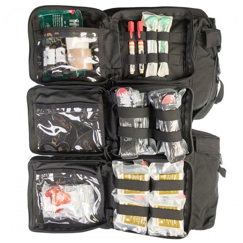 NAR Warrior Aid and Litter Kit by North American Rescue NAR Black (open)