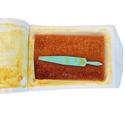 Povidone Iodine Surgical Scrub Brush/Sponge, open