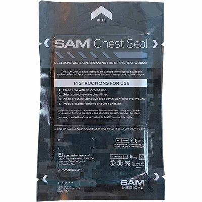 SAM® Chest Seal Unvented (2 pack) w/ Absorbent Pad