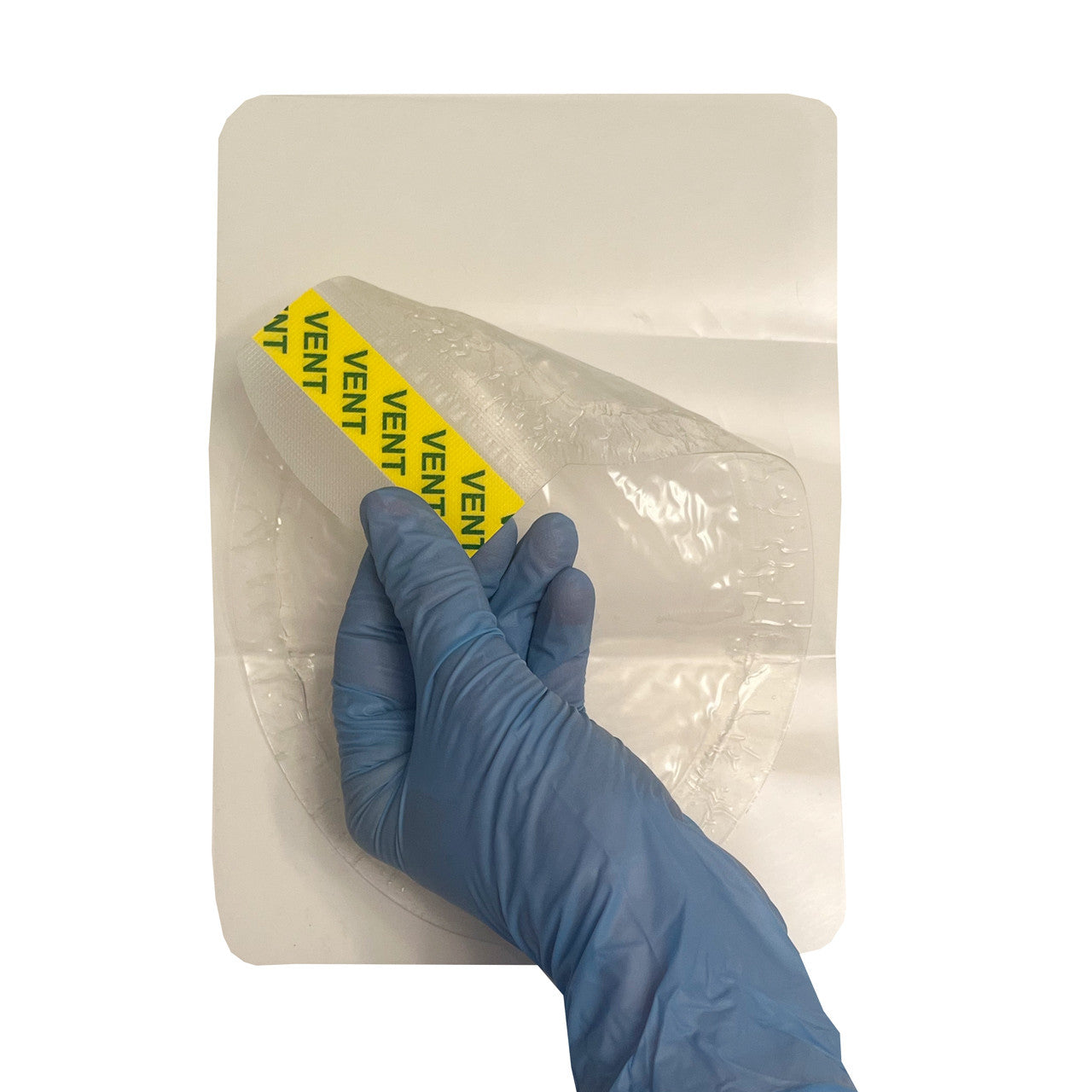 Halo Vent IFAK Chest Seal, being peeled