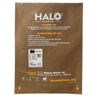Halo Chest Seal, front of packaging