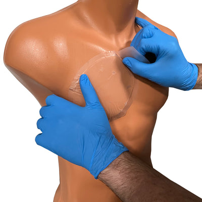 Halo Chest Seal, in use