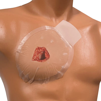 Halo Chest Seal, in use