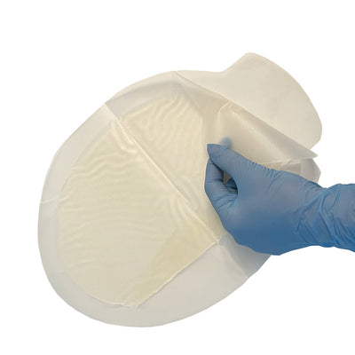 Halo XL Trauma Dressing, back unpeeled