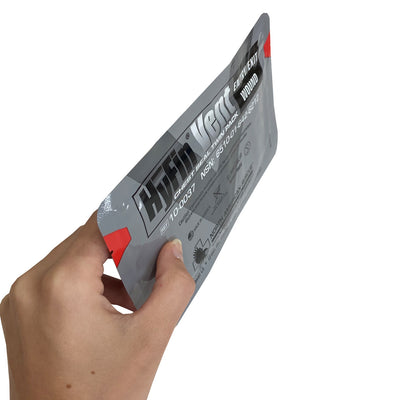 Hyfin Vented Chest Seal, Side View Packaged