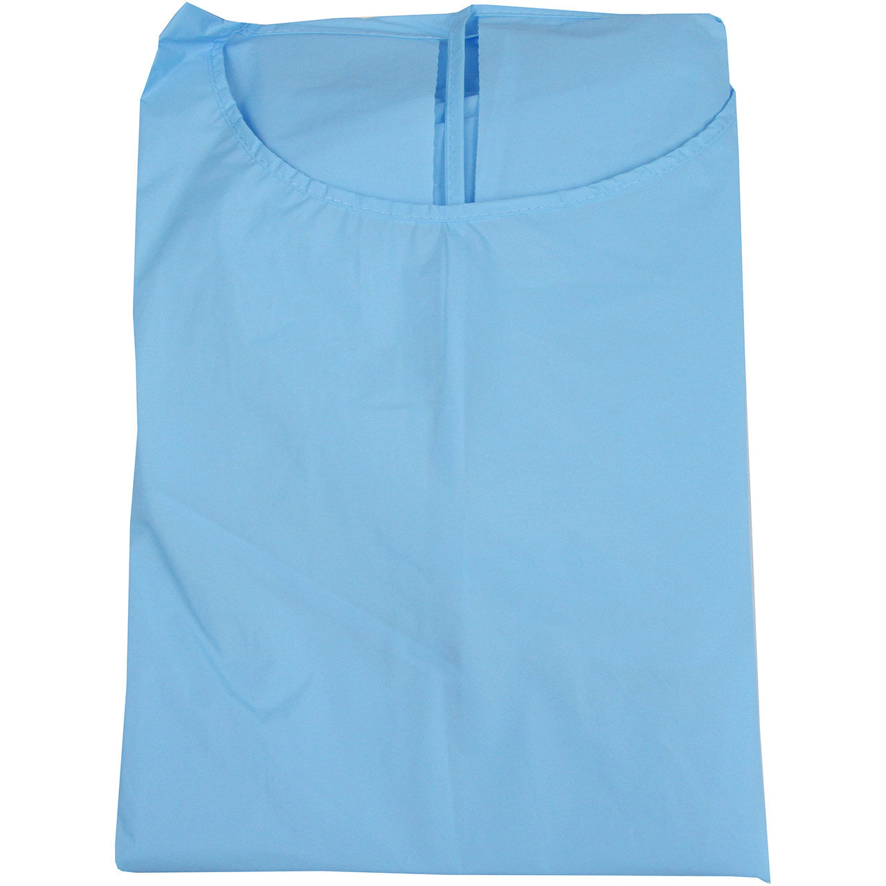 Disposable Fluid Resistant Gown shown flat and folded