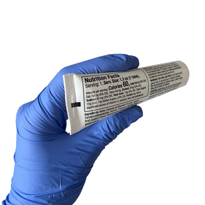 Glucose Gel, in hand (back)