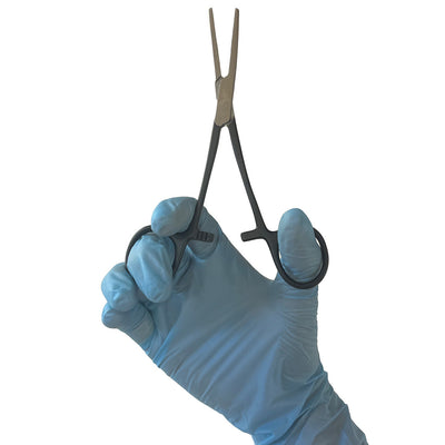 Hemostat 5.5", Half Black Finish