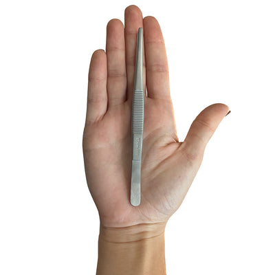 Ango 5" Stainless Steel Thumb Forceps, Serrated