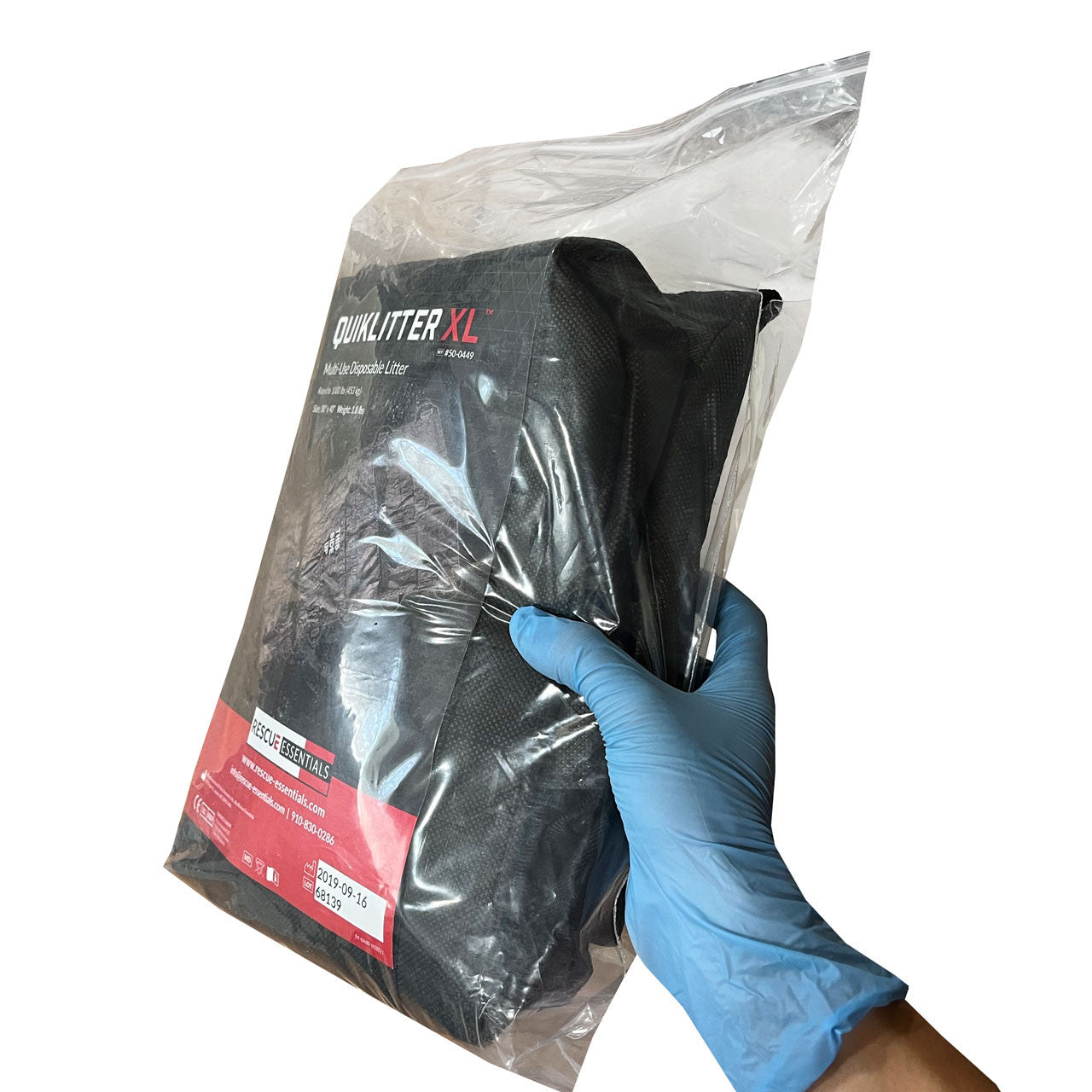 Rescue Essentials QuikLitter XL, in hand