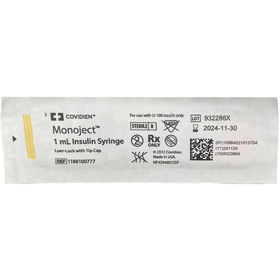 Luer Lock Syringe, 1mL 