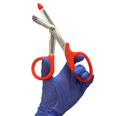 Orange Handled Shears, in use