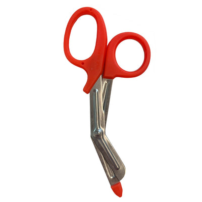 Orange Handled Shears, closed pointing down left