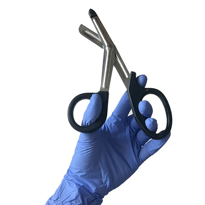 Left Handed 7.5" EMT Shears, Black - in hand