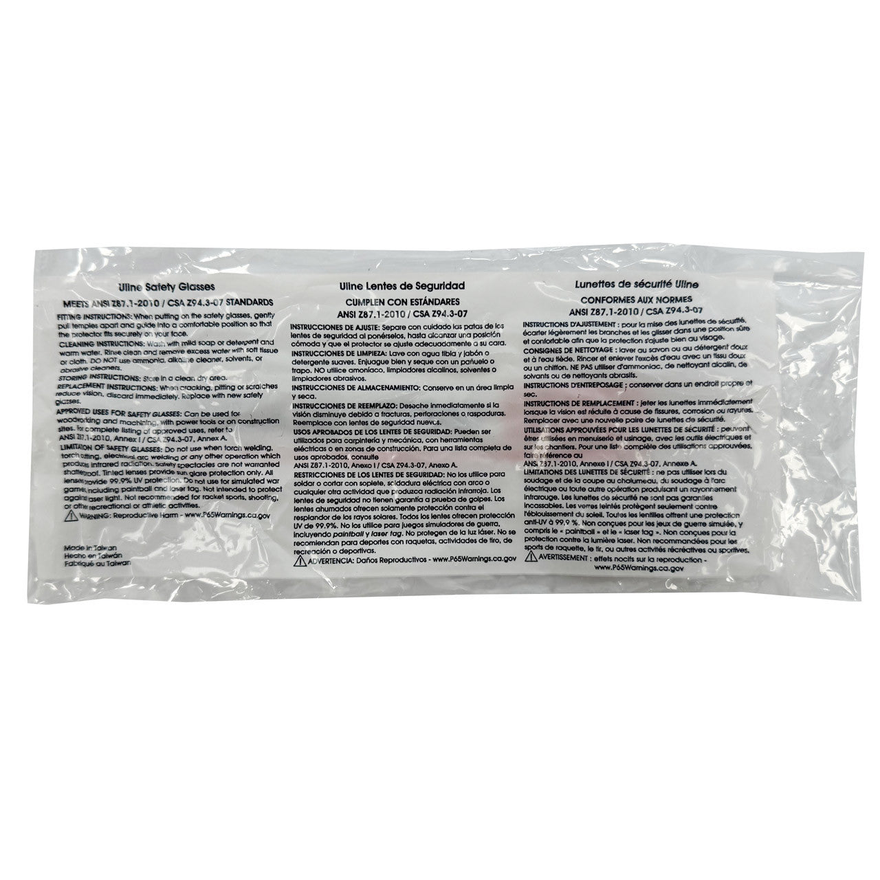 Deluxe Ice Wraparound Safety Glasses