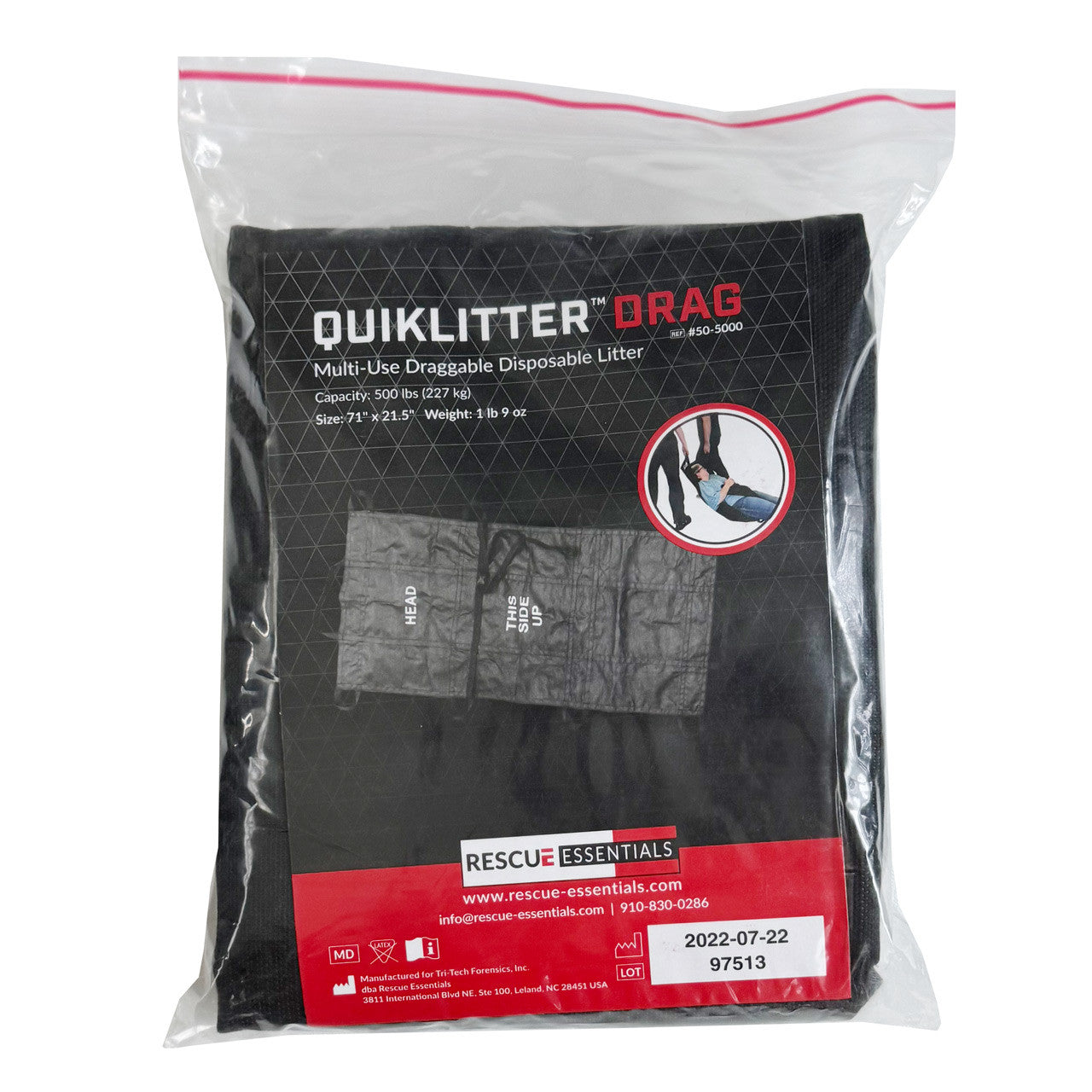 QuikLitter Drag, in packaging
