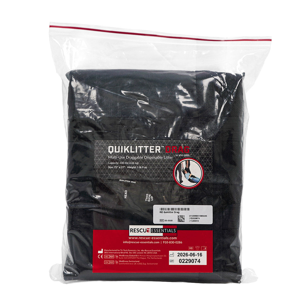 Rescue Essentials QuikLitter Drag