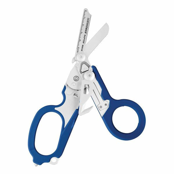 Leatherman RAPTOR Emergency Medical Tool with blue handle