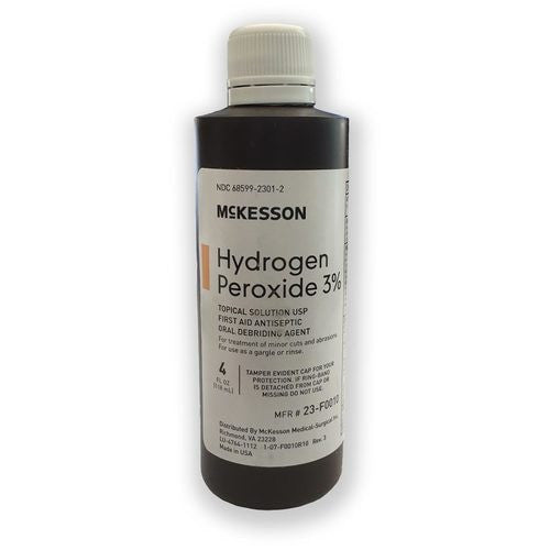 Hydrogen Peroxide 3% Solution - 4 oz Bottle Meds & Topicals Rescue Essentials