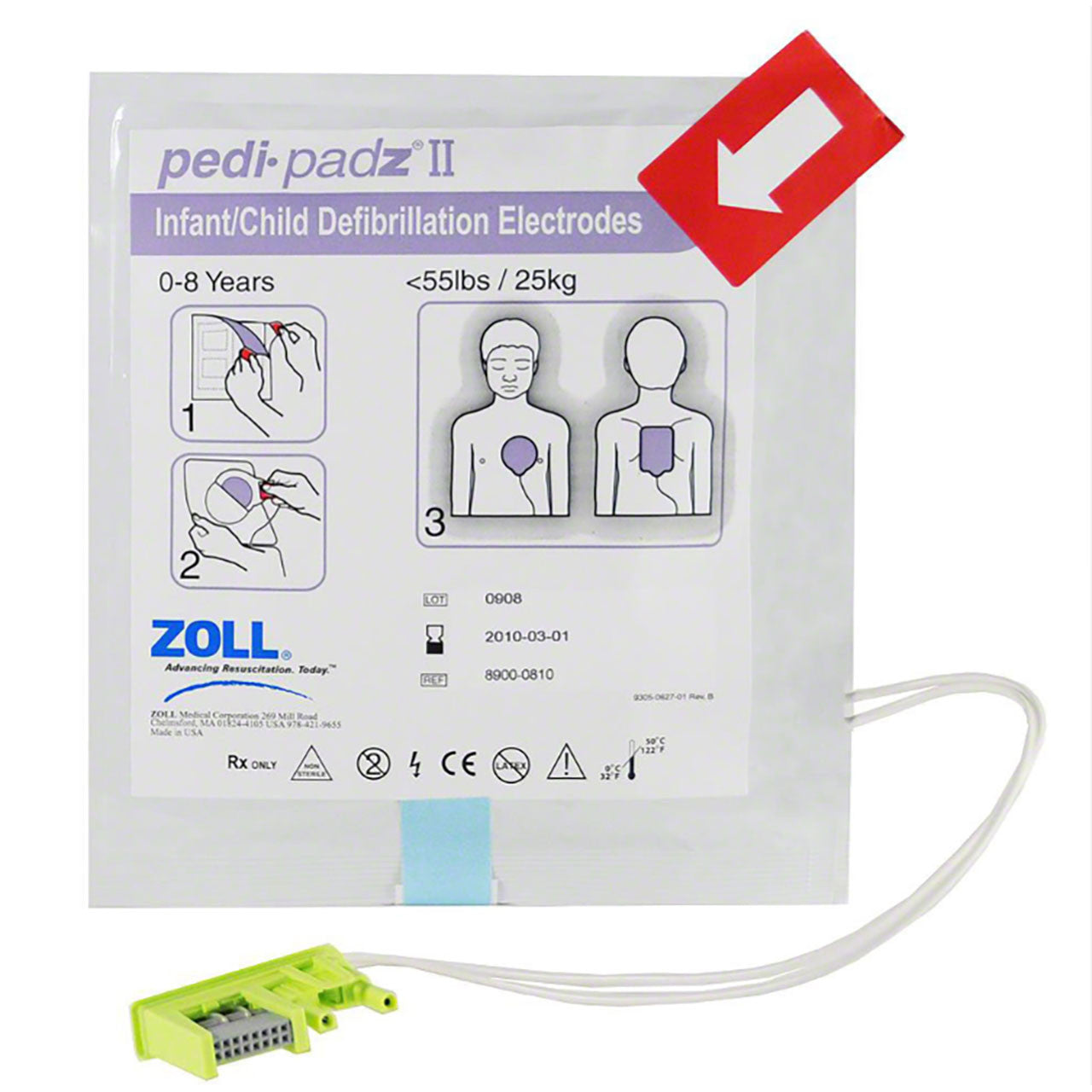ZOLL Pedi-Padz II, front