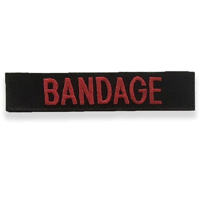 "Bandage" Name Tape- Black