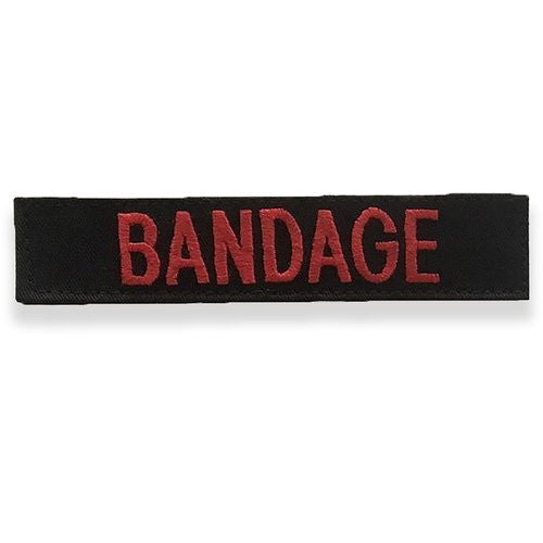 "Bandage" Name Tape- Black