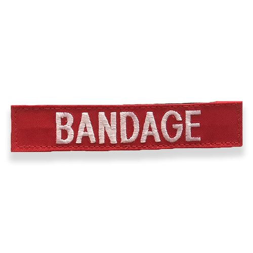 "Bandage" Name Tape- Red