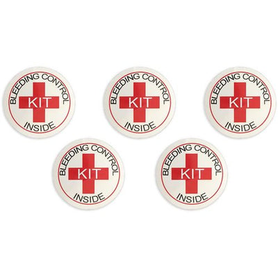 Bleeding Control Designation Stickers, 5 pack
