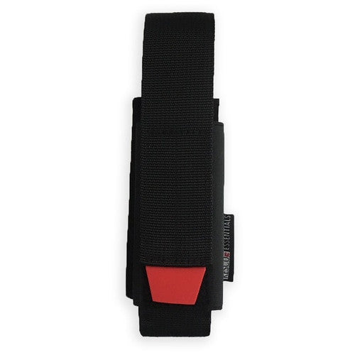Universal Tourniquet Holder in black with red tab