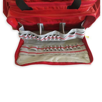 Dresden Bag, front pocket open