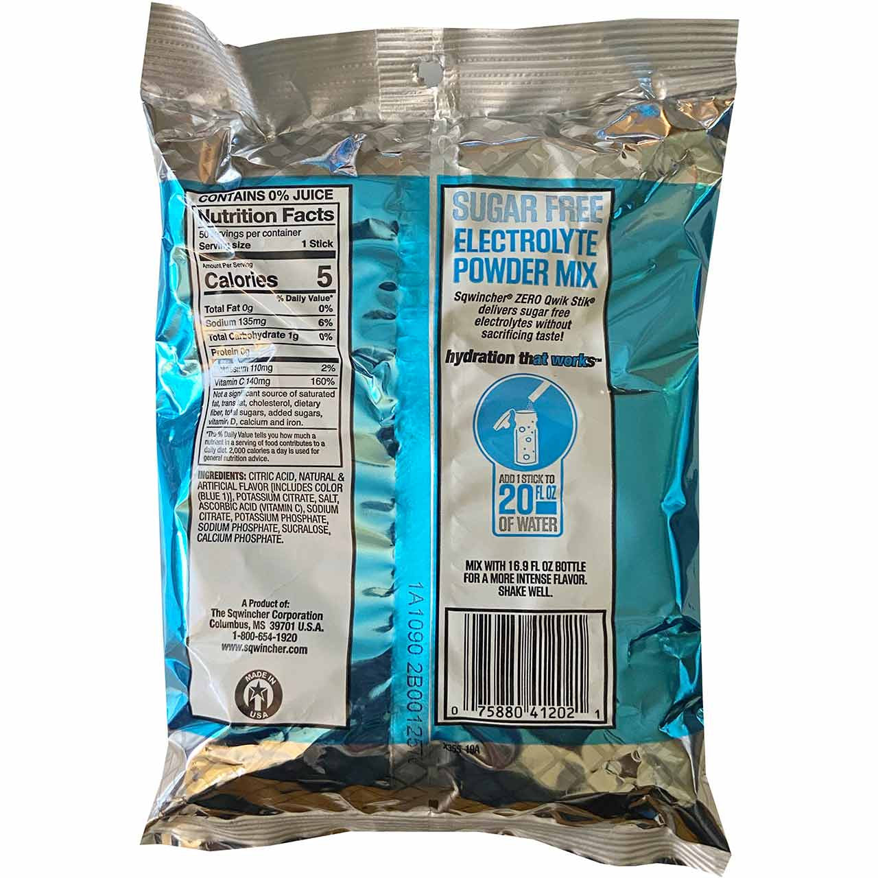 sqwinchers hydration powder, 50 pack mixed berry