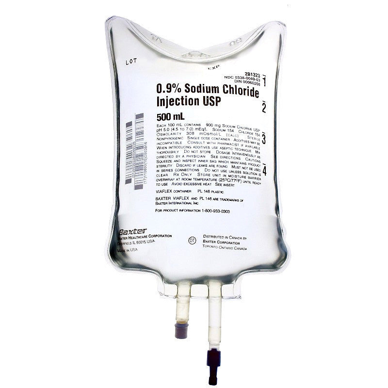 SHORT DATED! 0.9% Normal Saline, 500 mL Bag