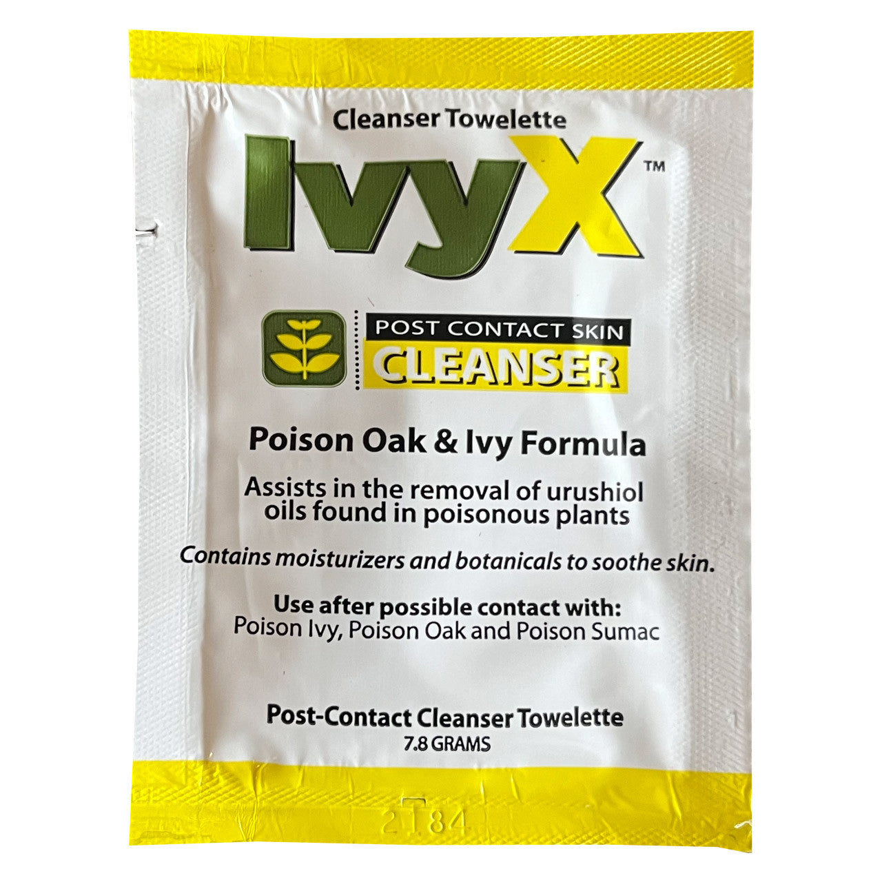 Cleanser Towelette, front of packaging
