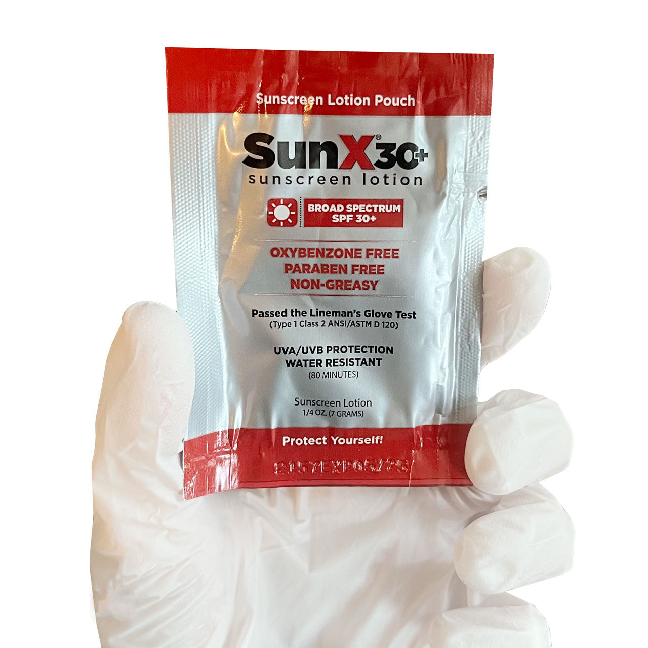 Sunscreen, unit in hand