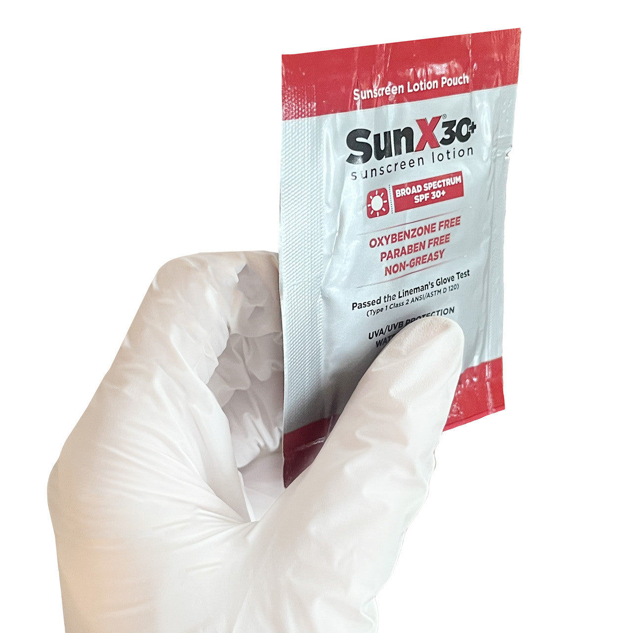 Sunscreen, unit it in hand (front)
