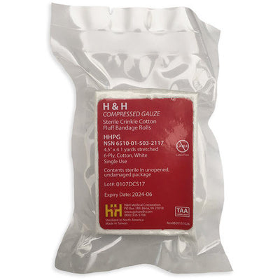  Compressed Gauze, front of packaging