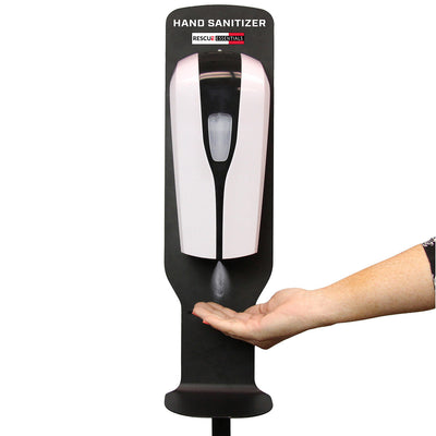Automatic Hand Sanitizer Dispenser in use
