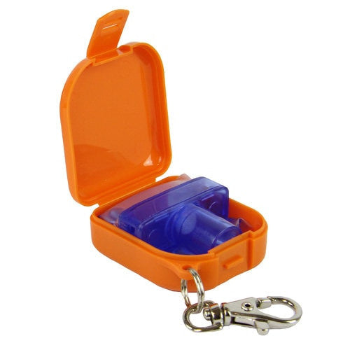 CPR Face Shield Key Chain, open