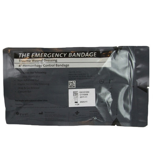 Israeli Emergency Bandage, 4" - Case of 100 by PerSys Medical individual front packaging, israeli bandage