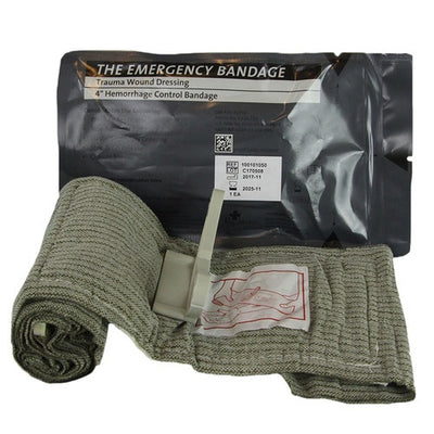 Israeli Emergency Bandage, 4" - Case of 100 by PerSys Medical individual israeli bandage