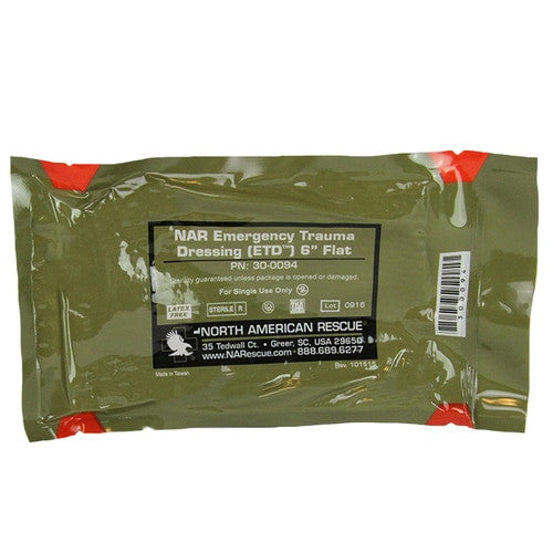 Emergency Trauma Dressing by North American Rescue NAR ETD front